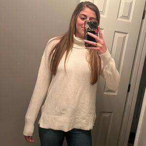 Comfy Off-White Turtleneck Sweater